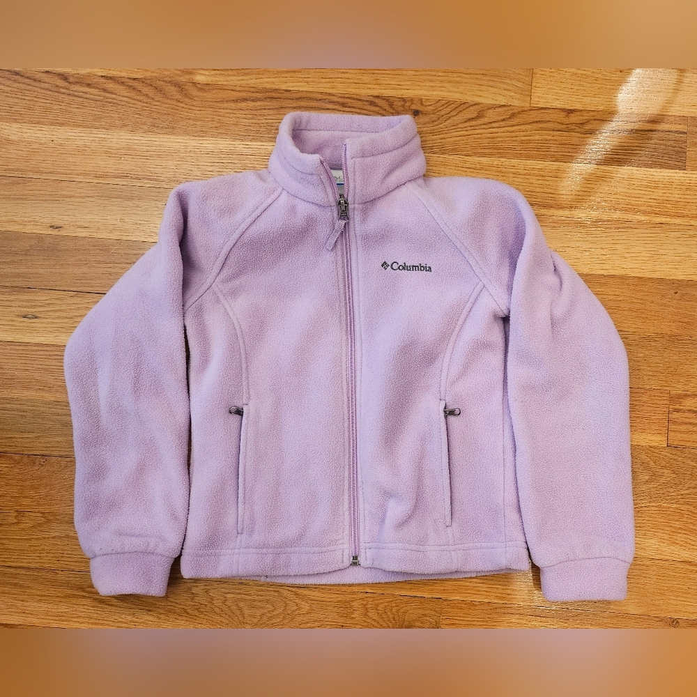 Columbia Girls Benton Fleece Jacket; size XS; color Purple